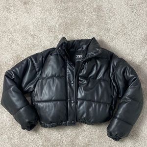 ZARA PUFFER CROPPED JACKET